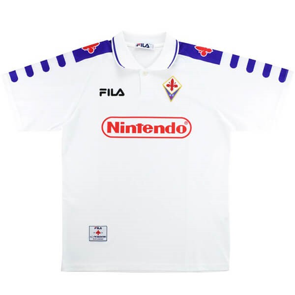 Tailandia Camiseta Fiorentina FILA 2nd Retro 1998 1999 Blanco